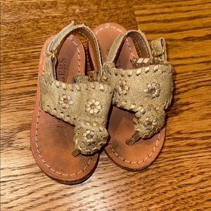 Gold Jack Roger’s sandals